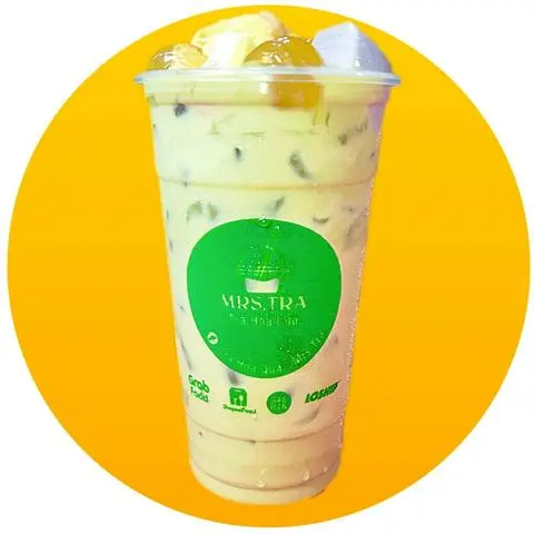 Hình ảnh TRÀ SỮA THÁI XANH FULL TOPPING 