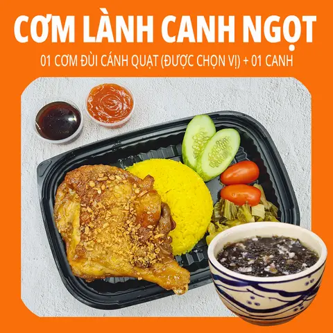 Hình ảnh 1 Cơm Đùi Gà Cánh Quạt (Được Chọn Vị) + 1 Canh