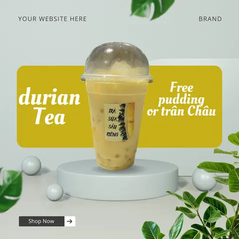 Hình ảnh trà sữa sầu riêng 