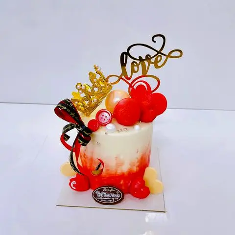 Hình ảnh bánh kem mini trái tim socola