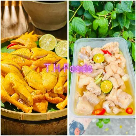 Hình ảnh 1 Con Gà Ủ Muối + Chân Gà RX Ngâm Sả Tắc Vừa + Chai Pepsi