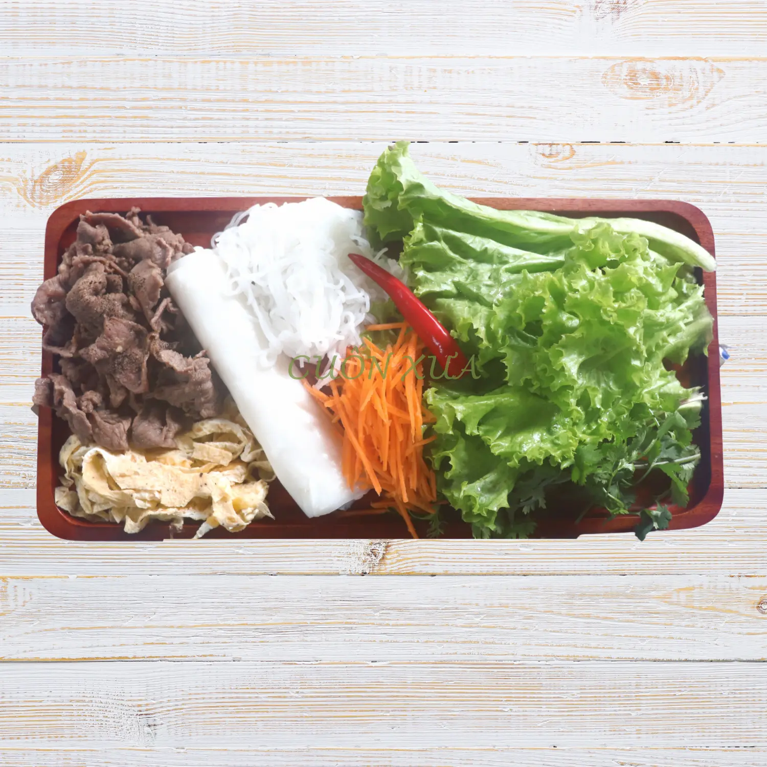 Hình ảnh Phở tự cuốn dành cho 2 người