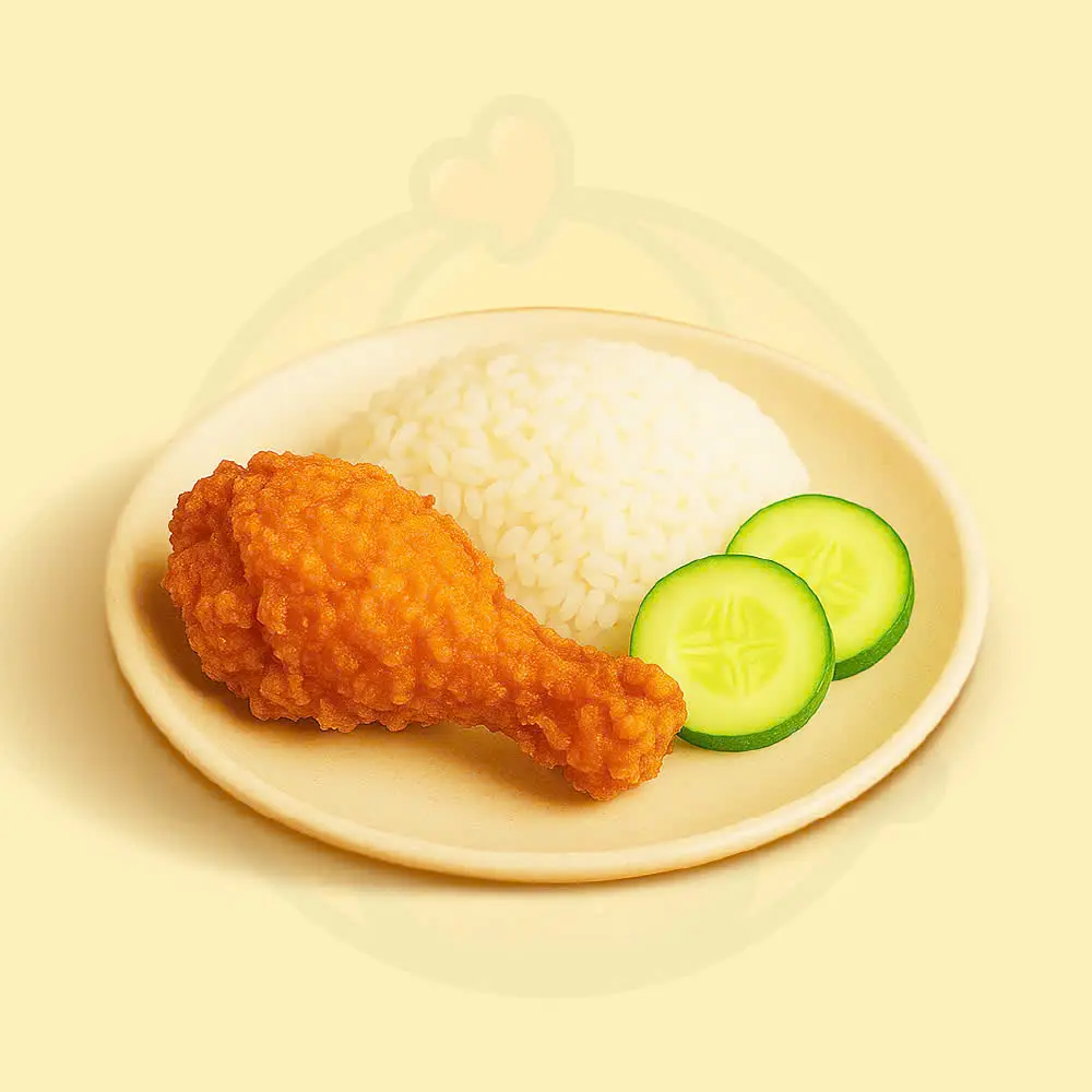 Hình ảnh Cơm Đùi Gà Giòn