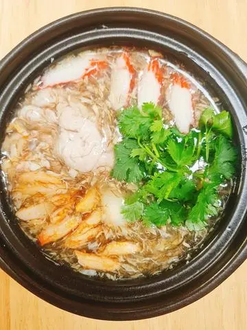 Hình ảnh Súp cua tóc tiên óc heo thanh cua