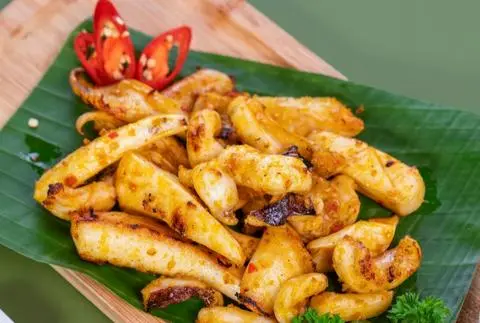 Hình ảnh Mực xào sa tế