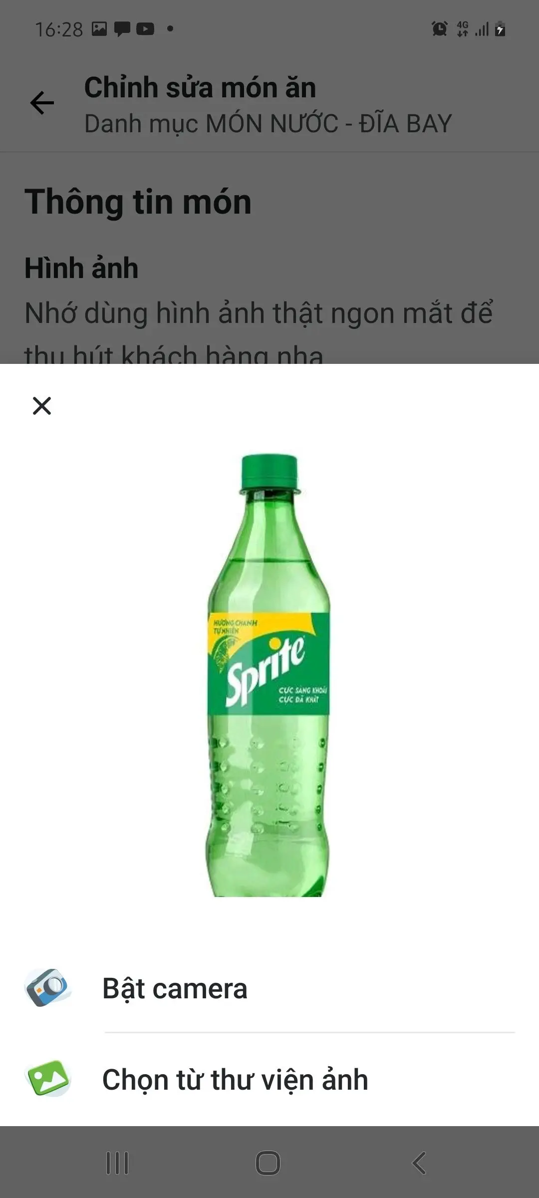 Hình ảnh Sprite CHAI 390 ML