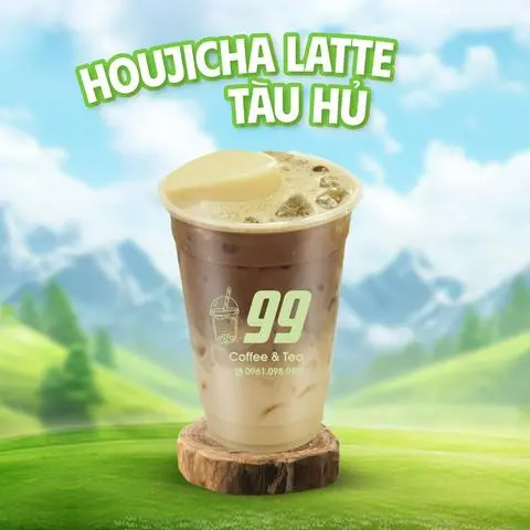 Hình ảnh Houjicha Latte Tàu Hũ