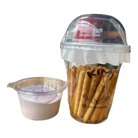 Hình ảnh Bánh que chấm sốt kem khoai môn