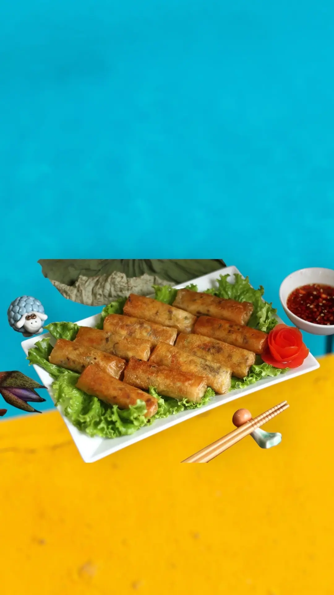 Hình ảnh Chả giò thịt 4 cái
