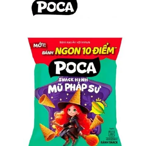 Hình ảnh Bánh Poca Mũ Pháp Sư Vị Bắp Ngọt 30g