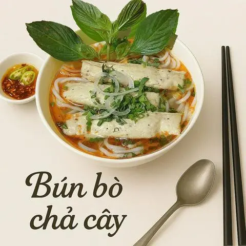 Hình ảnh Bún bò chả cây 
