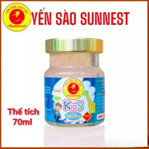 Hình ảnh 1 Hũ Yến Sào SUNNEST (Hương Vani) 20% Yến Cho Bé Khoẻ Mạnh, Cao Lớn, Thông Minh