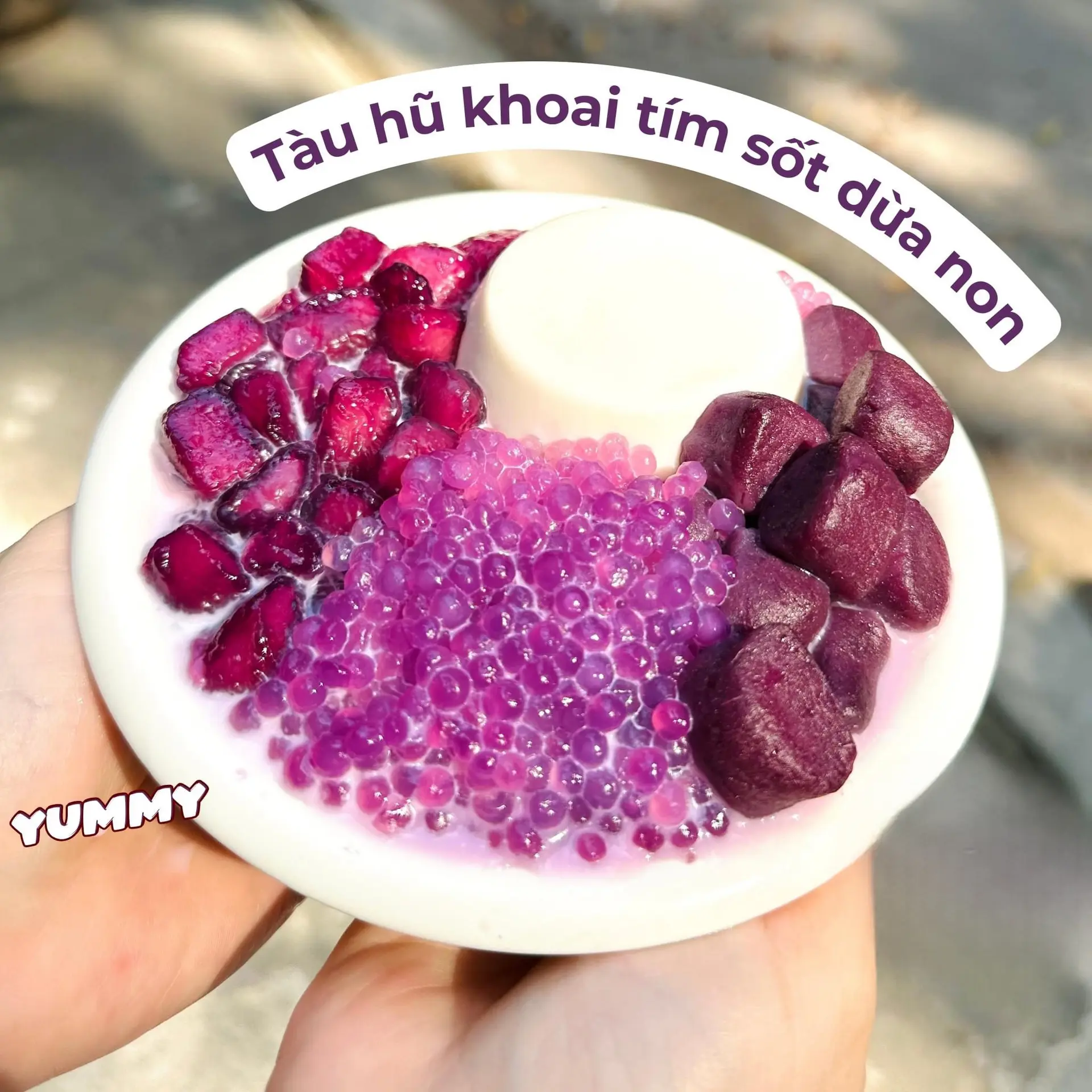 Hình ảnh Tàu hủ sốt khoai môn
