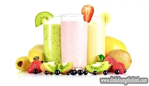 Hình ảnh Sinh tố dâu mix mãng cầu