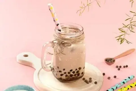 Hình ảnh Trà sữa lài trân châu đen
