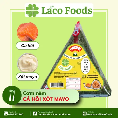 Hình ảnh Cơm Nắm Cá Hồi Xốt Mayo