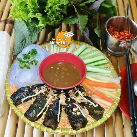 Hình ảnh Bò lá lốt rau sống (5 cuốn)
