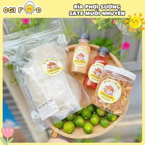 Hình ảnh Combo Rìa Phơi Sương Sate Muối Sặc Hành Phi Lớn