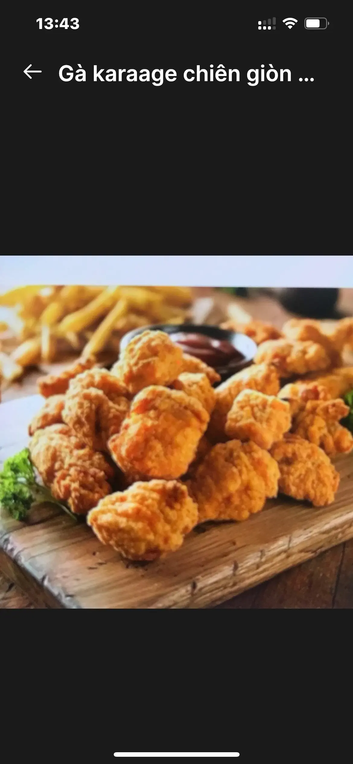Hình ảnh Gà karaage chiên giòn 120g
