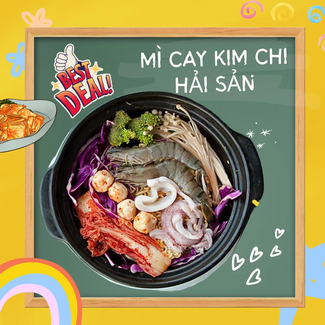 Hình ảnh Mì Cay Hải Sản - 매운라면 해물