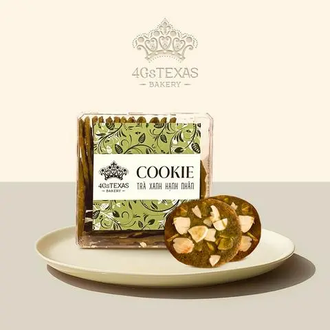 Hình ảnh Cookies Matcha Hạnh Nhân