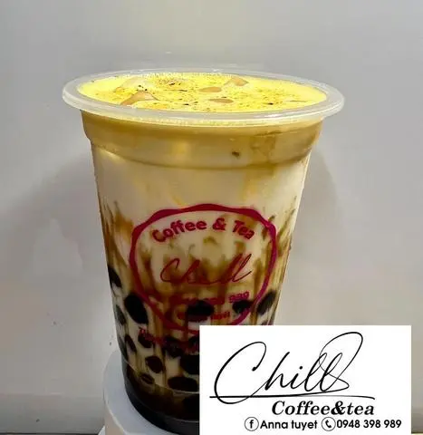 Hình ảnh Sữa tươi trân châu đường đen kem trứng