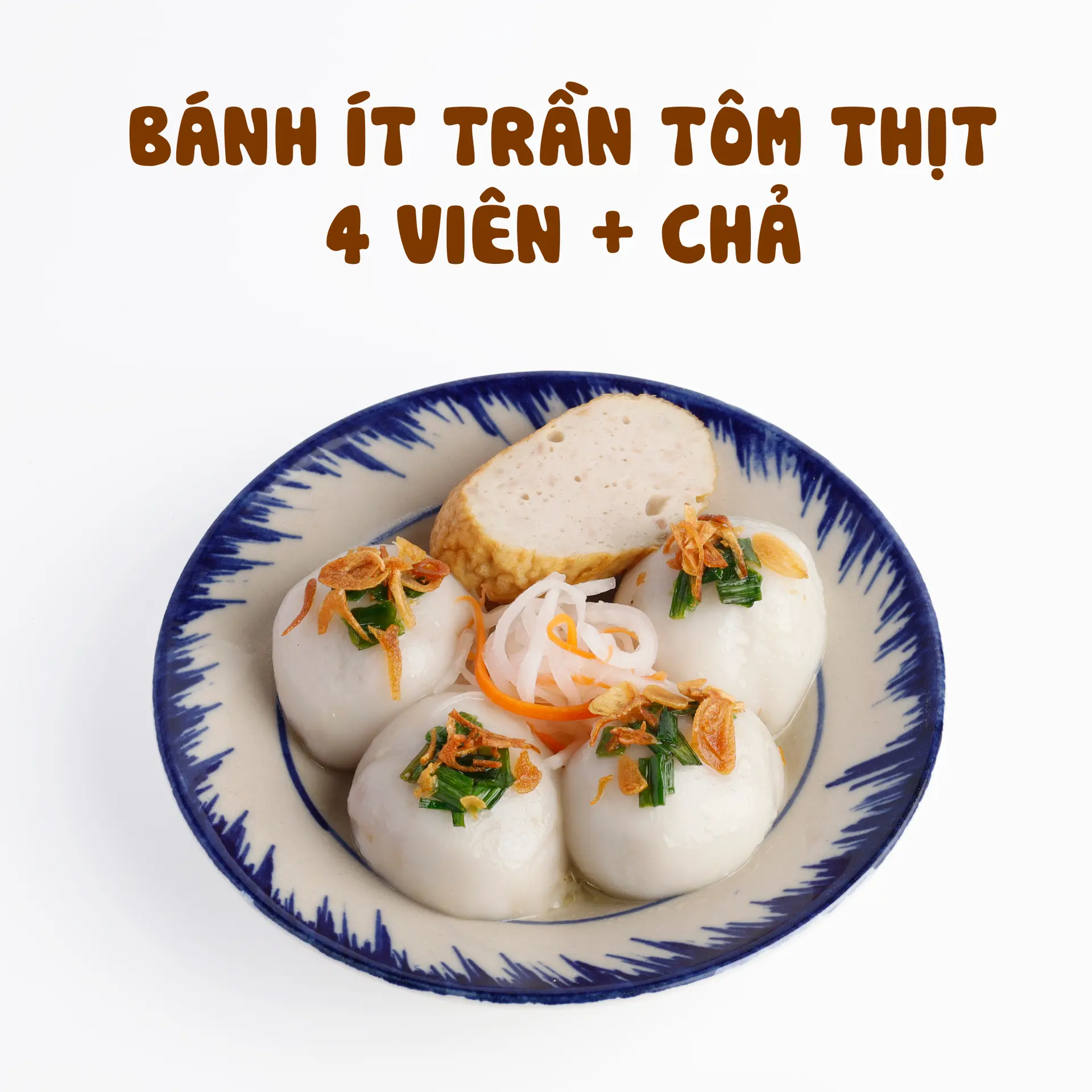 Hình ảnh Bánh ít trần kèm chả