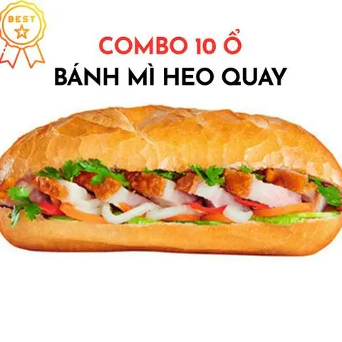 Hình ảnh *Combo Phát Lộc* 10 ổ Bánh mì Heo quay