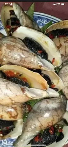 Hình ảnh ốc giác nướng mỡ hành 1 con