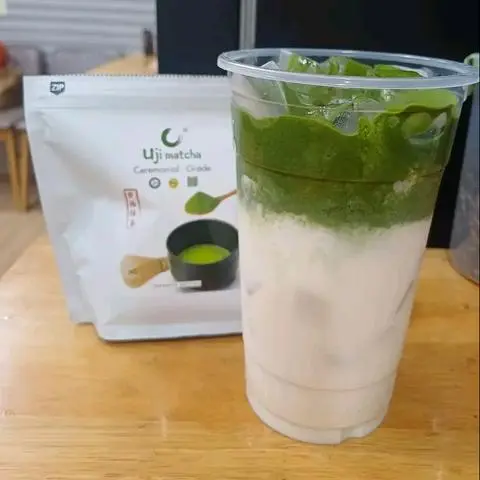 Hình ảnh Matcha latte ly lớn