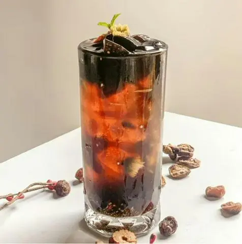 Hình ảnh Hồng trà hạt chia sương sáo