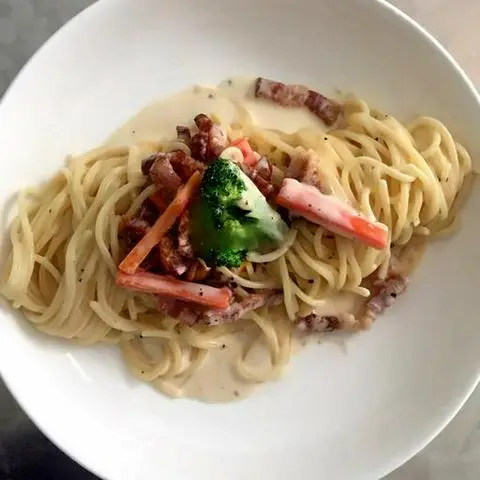 Hình ảnh Mì Ý Thịt Xông Khói Sốt Kem - Bacon with cream sauce