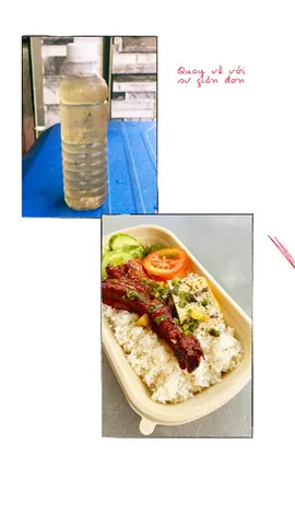 Hình ảnh Cơm sườn que chả+nước sâm