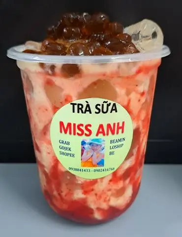 Hình ảnh Trà sữa mứt dâu
