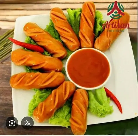 Hình ảnh Xúc xích Đức chiên