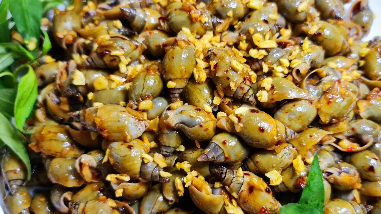 Hình ảnh ỐC CÀ NA XÀO TỎI 