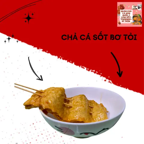 Hình ảnh Chả cá sốt bơ tỏi (1 xiên to)