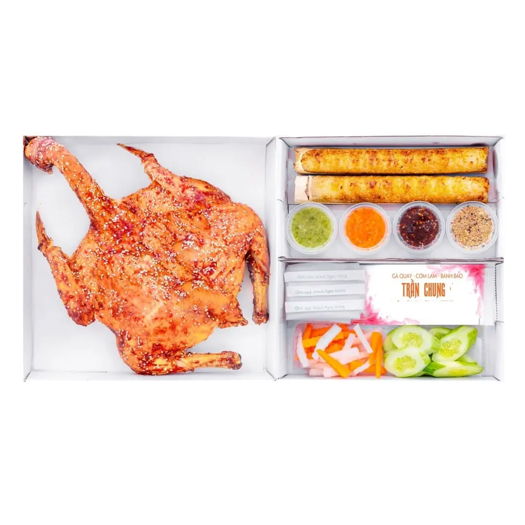 Hình ảnh Combo gà quay - 2 cơm lam
