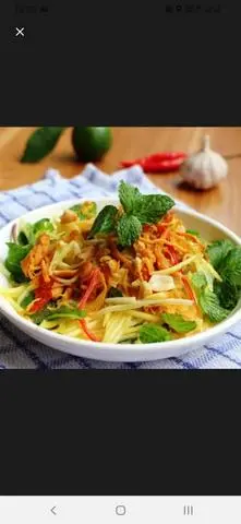 Hình ảnh gỏi xoài khô muc
