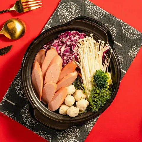 Hình ảnh Mì kim chi cá viên xúc xích