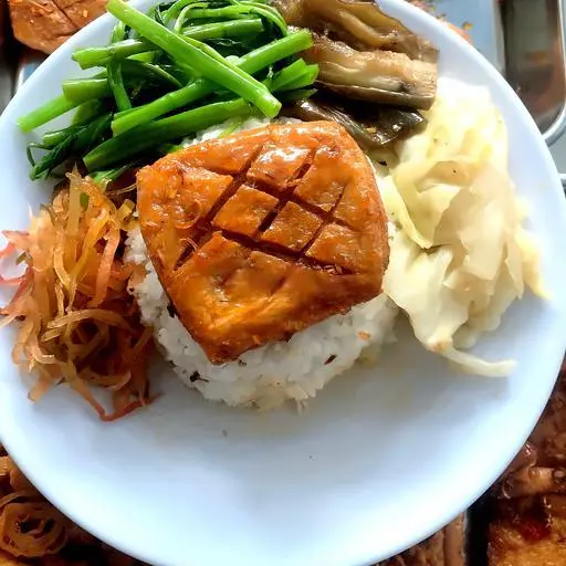 Hình ảnh Cơm Chay Rau Xào Sườn Non