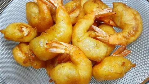 Hình ảnh tôm lăn bột chiên giòn 