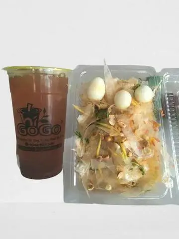 Hình ảnh Bánh Tráng Trộn+ 1 Hồng Trà Trân Châu (L)