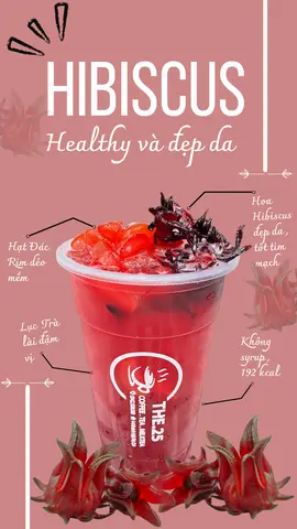 Hình ảnh Lục Trà Hibiscus Hạt Đác - ly 700ml - size L
