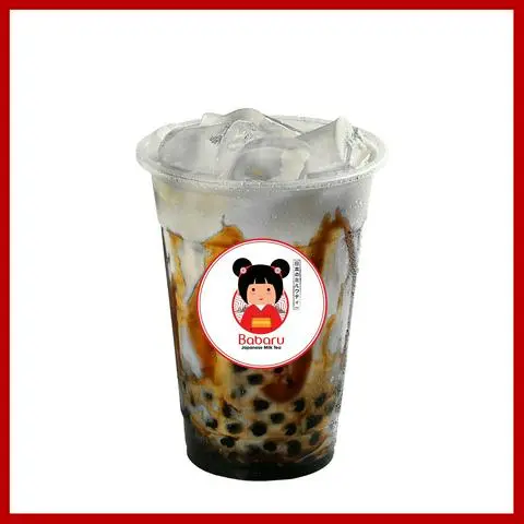 Hình ảnh Trà sữa than tre ngọc trai đen size M