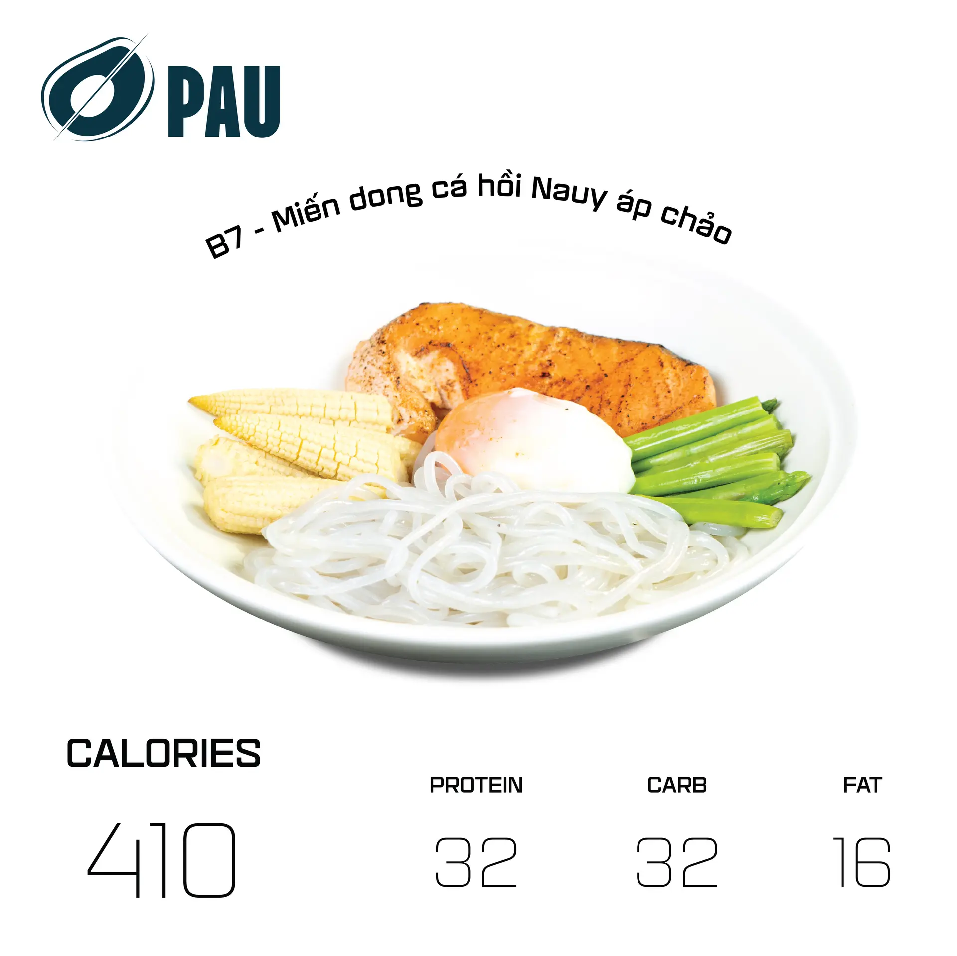 Hình ảnh B7 - Miến dong cá hồi Nauy áp chảo  