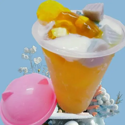 Hình ảnh Trà Sữa Bí Đao, Kem Cheese Matcha, Khúc Bạch, Thạch Phô Mai (Hoặc Thạch Trứng) (500ml)