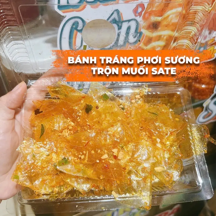 Hình ảnh Bánh Tráng Phơi Sương Trộn Muối Nhuyễn