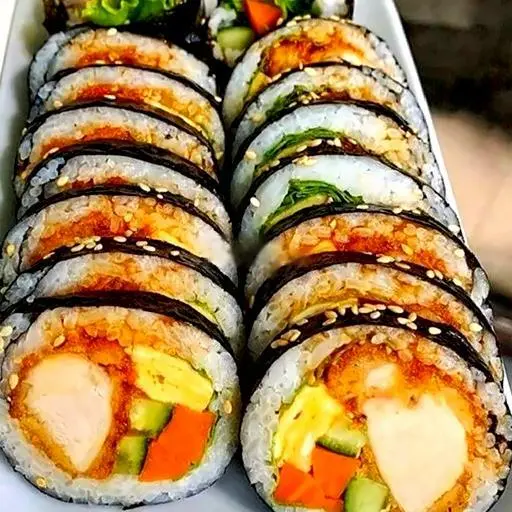 Hình ảnh Kimbap gà ngọt