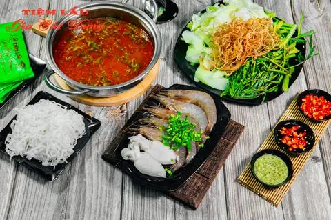 Hình ảnh Lẩu tôm mực